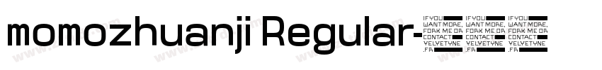 momozhuanji Regular字体转换